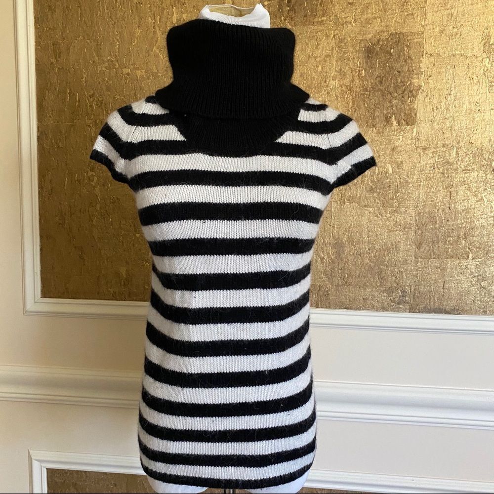 Anthropologie Tulle turtleneck striped sweater S - Picture 3 of 6